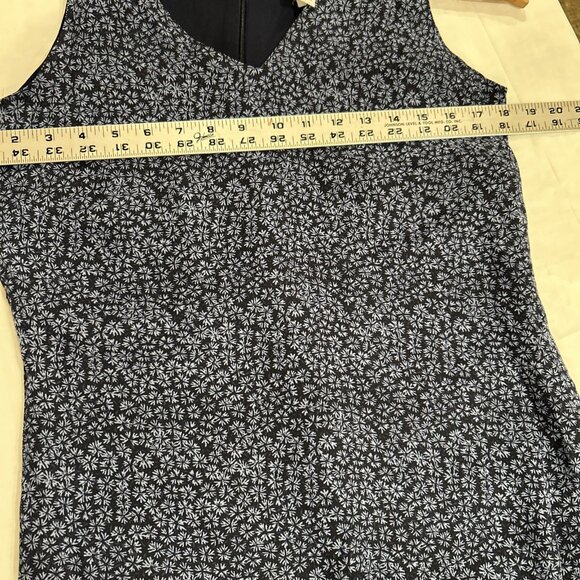 Vtg  Old Navy Dress 6  Midi Floral Dainty Blue‎ Flowy Shift Cottagecore 90s Y2k - Picture 5 of 9
